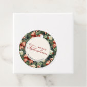 Elegante Christmas Cheer Candy Canes gepersonalise Bedankjes Labels (In situ)