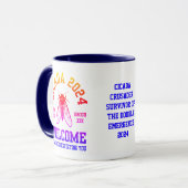 Élégante CICADA 2024 Broods ACCUEILLE Mug Souvenir (Devant gauche)