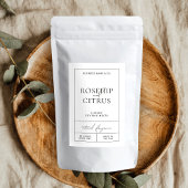 Élégante cire de soja bougie moderne Étiquette rec