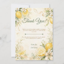 Elegante citroen botanische babyshower