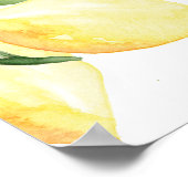 Elegante Citrus Bridal Lunch Welkom Poster (Hoek)