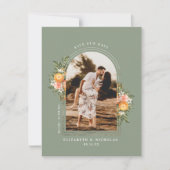 Elegante citrusboomgaard | Boho save the date (Voorkant)