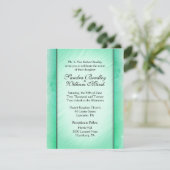 Élégante Classe Green Wedding Invitations (Debout devant)