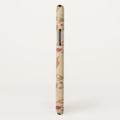 Elegante Classic Bloemen en Gouden Rococo Filigraa Case-Mate iPhone Case (Achterkant / rechts)