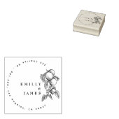 Elegante Classic Botanische Sinaasappels Paar brui Rubberstempel (Gestempeld)