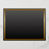 Elegante Classic Gold Script Wedding RSVP Kaart (Achterkant)