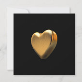 Elegante Classy Black & Gold bruiloft Jubileum Bedankkaart (Achterkant)