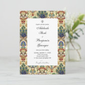 Elegante Classy Maximalist Custom Photo DIY Weddin Kaart (Staand voorkant)
