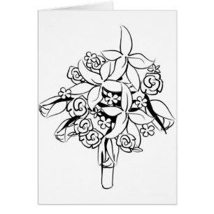 Élégante Clipart de Bouquet nuptial