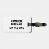 Elegante Cocker Spaniel Classic Portrait Design Bagagelabel (Achterkant horizontaal)