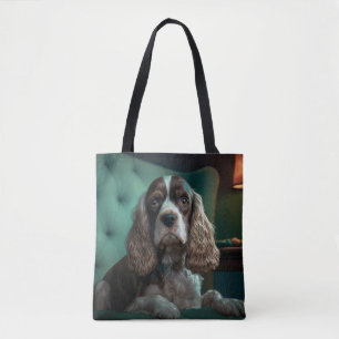 Elegante Cocker Spaniel Classic Portrait Design Draagtas