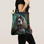 Elegante Cocker Spaniel Classic Portrait Design Draagtas (Dichtbij)
