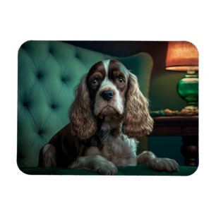 Elegante Cocker Spaniel Classic Portrait Design Magneet