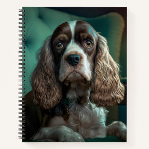 Elegante Cocker Spaniel Classic Portrait Design Notitieboek