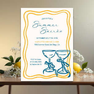 Elegante Cocktailparty voor een zomerse Soirée Kaart