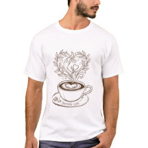 Elegante Coffee Heart Latte Art - Caffeine Liefde