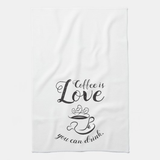 Elegante Coffee Kitchen Towel Theedoek (Verticaal)