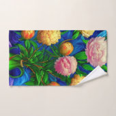 Elégante Collection de Belle Peony (Serviette à main)