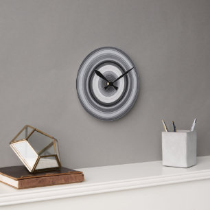 Elegante concentrische tinten wandklok ronde klok