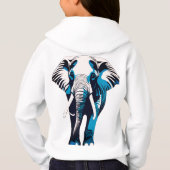 Elégante Conception d'avant-plan femme-éléphant - (Dos)