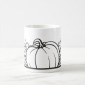Elégante conception de la Mug à feuilles noires et (Centre)