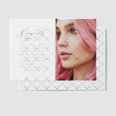 Elegante Congrats Script Foto Afstuderen Party Vellum Uitnodigingen (Offset (Uitnodiging))