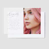 Elegante Congrats Script Foto Afstuderen Party Vellum Uitnodigingen (Offset)