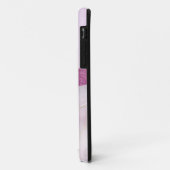 Élégante coque iphone en marbre rose parties scint (Dos/Gauche)