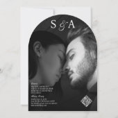 Elegante Coquette Hand getrokken strikken & bruilo Kaart (Achterkant)