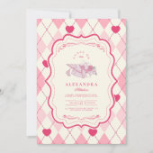 Elegante Coquette Roze Bow Afstuderen Kaart (Voorkant)