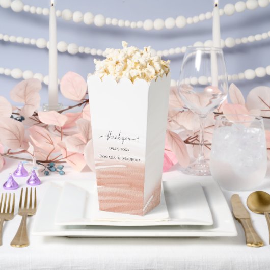 Elegante Coral Terracotta bruiloft Bedankdoosjes (Huwelijk)