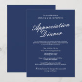 Elegante Corporate Appreciation Dinner Invitation Kaart (Voorkant / Achterkant)