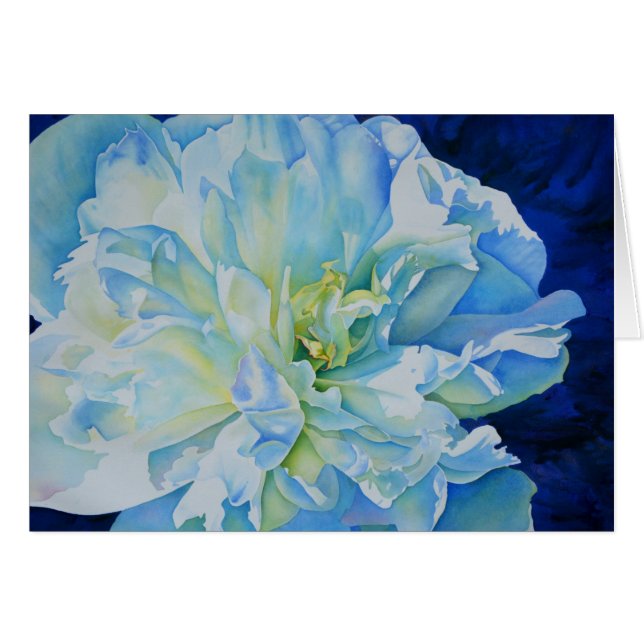 Elégante couleur bleue turquoise florale (Devant horizontal)