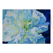 Elégante couleur bleue turquoise florale (Devant Horizontal)