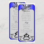 Élégante couleur de la carte de menu 13 (Devant / Derrière)
