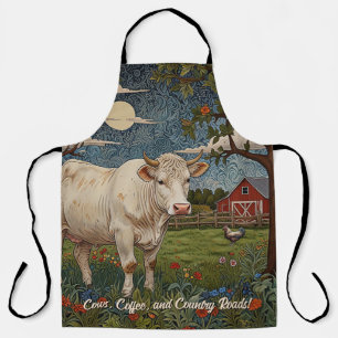 Elegante country chic boho koe boerderij schort