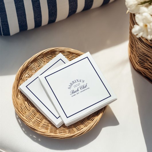 Elegante Country Club Bachelorette Papieren servet