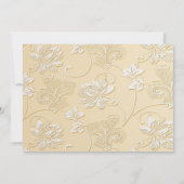 Elégante coupe de mouture blanche coupe Faire-part (Dos)