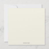 Elégante couronne fêtes de Noël invitation (Dos)