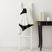 Élégante couverture à points Polka noir et blanc (En situation)