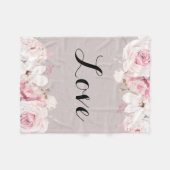 Élégante couverture en polaire Rose (Devant (Horizontal))
