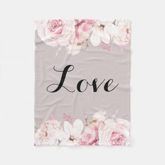 Élégante couverture en polaire Rose (Devant)