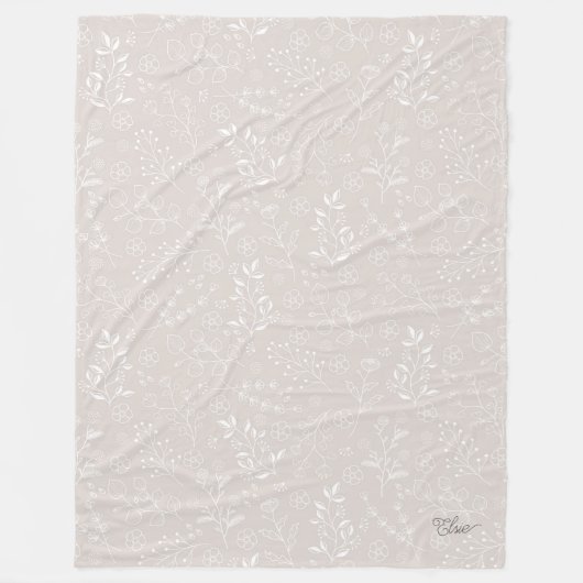 Élégante couverture florale (Devant)