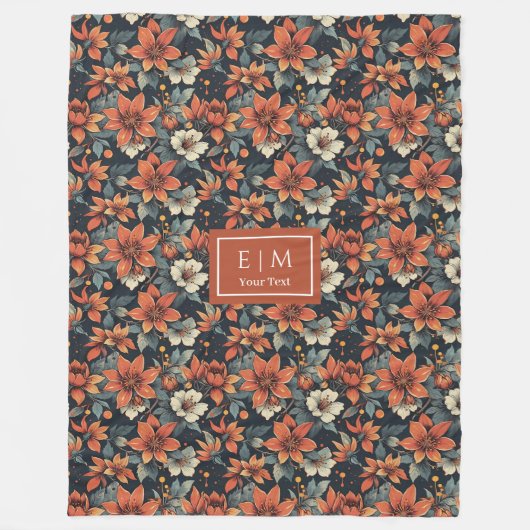 Elégante couverture florale automne dans les tons  (Devant)