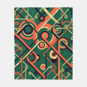 Elégante couverture géométrique Gold & Green Art D (Devant)