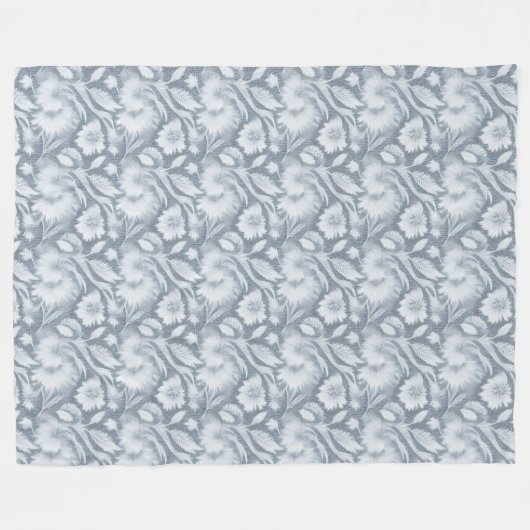 Élégante couverture gris avec contour floral blanc (Devant (Horizontal))