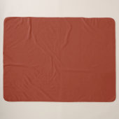 Élégante couverture Sherpa en Argile (Devant (Horizontal))