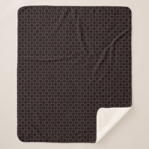 Élégante couverture Sherpa marron classique