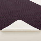 Élégante couverture Sherpa violet et noire classiq (3/4)