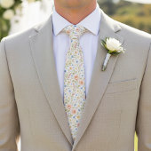 Élégante cravate avec motif d'art floral